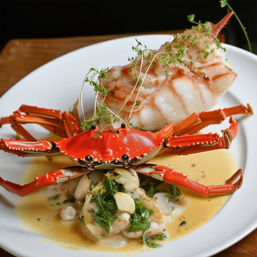 Crab and monkfish Crab and monkfish